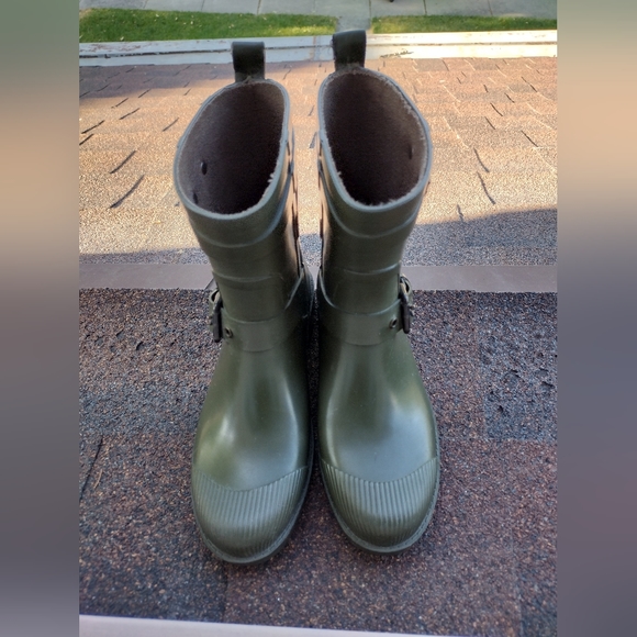 Coach Army Green Rainboots - Picture 1 of 7